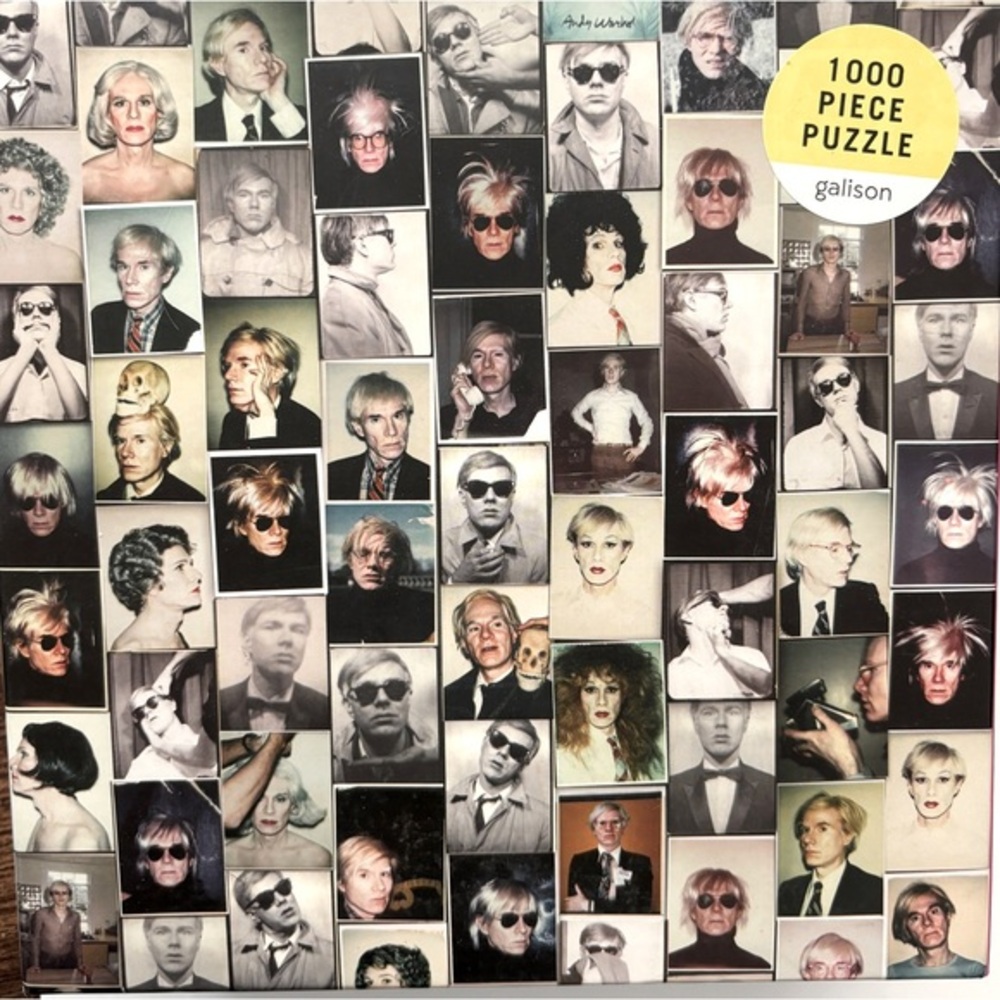 Andy Warhol Selfies 1000-Piece Jigsaw Puzzle by Galison – Brand New in Box